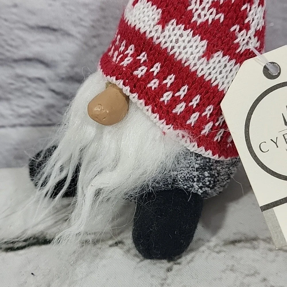 Cypress Home Christmas Gnome Figure Decorative Santa Style Holiday Plush NWT